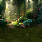 Secret Fairytale Garden Background Backdrop SBH0469