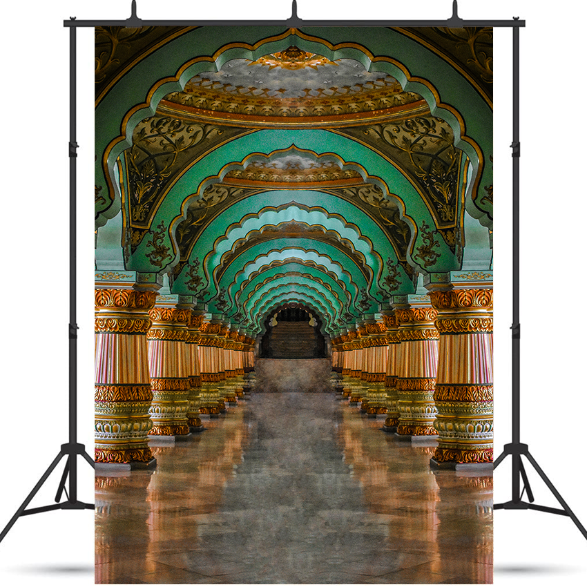 Grand Interiors of Mysore Palace Church Backdrop SBH0530