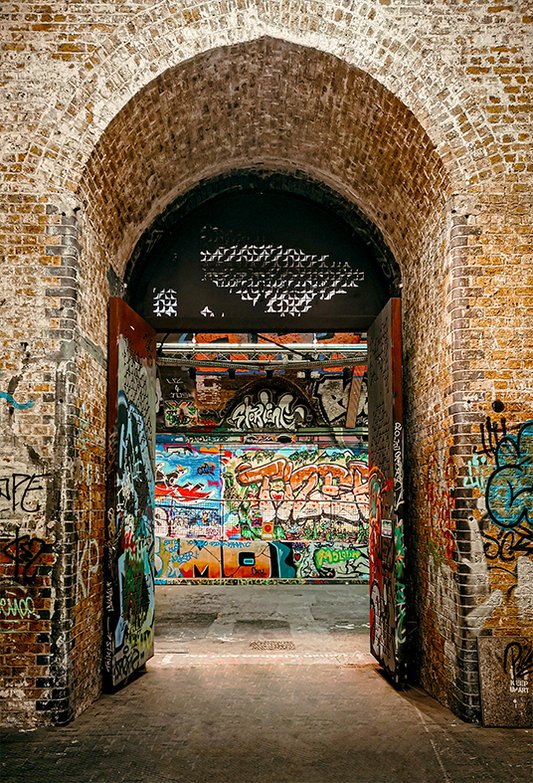 Urban Graffiti Arches Background for Photo SBH0536