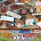 Assorted-color Signage Lot  Wooden Wall Backdrop SBH0570