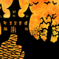 Halloween Spooky Haunted House Photo Backdrop SBH0631