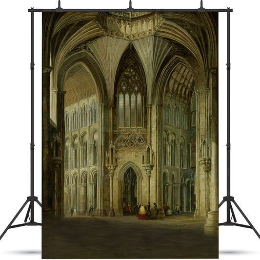Interior view of Cathedral Church Fabric Backdrop for Photo SBH0704
