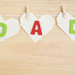 DAD Love Heart And Brown Wood Floor Backdrop for Father's Day Photography