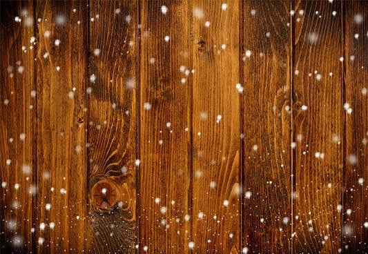 Brown Wood Wall Photography Backdrop for Christmas