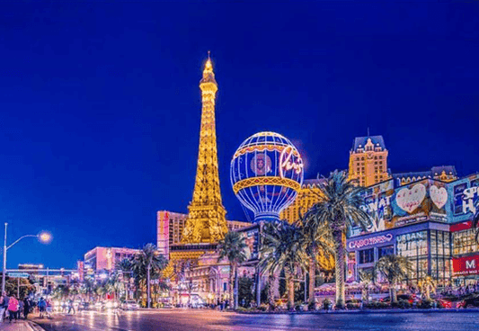 Romantic Eiffel Tower Backdrop Paris Landmark Fountain Night Scene Background