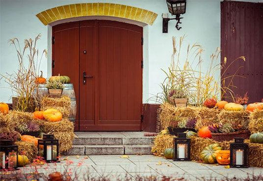 Fall Haystack Autumn Backdrop for Photography Prop