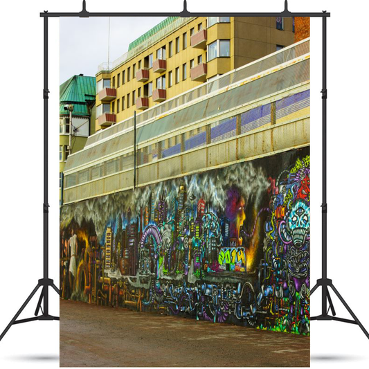 City Wall Colourful Graffiti Photography Backdrop SBH0185