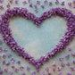 Purple Floral Heart Abstract Happy Mother's Day Backdrops for Picture