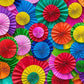 Printed Colorful Pinwheel Backdrop For Celebrate Mother's Day Photography