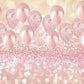 Rose Gold Balloon Decorations Photo Backdrop for Girls Birthday Baby Bridal Shower Photography Background Studio