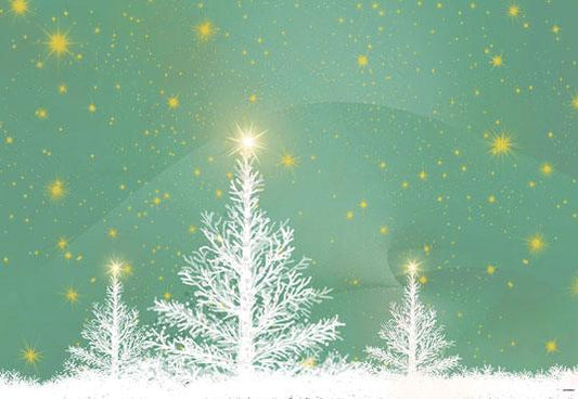 White Christmas Tree Mint Photography Backdrops
