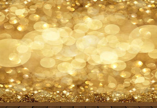 Gold Glitter Bokeh Backdrop for Party