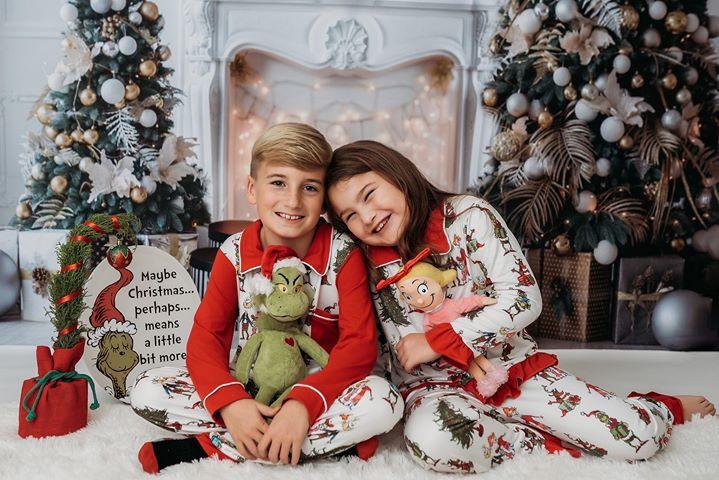 White Fireplace Christmas Tree Wood Floor Photo Backdrops