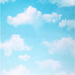 Blue Sky White Cloud Baby Show Backdrop for Photography
