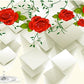 Valentine's Day Mother's Day Red Flowers Decoration Backdrop Romantic White Photography Background