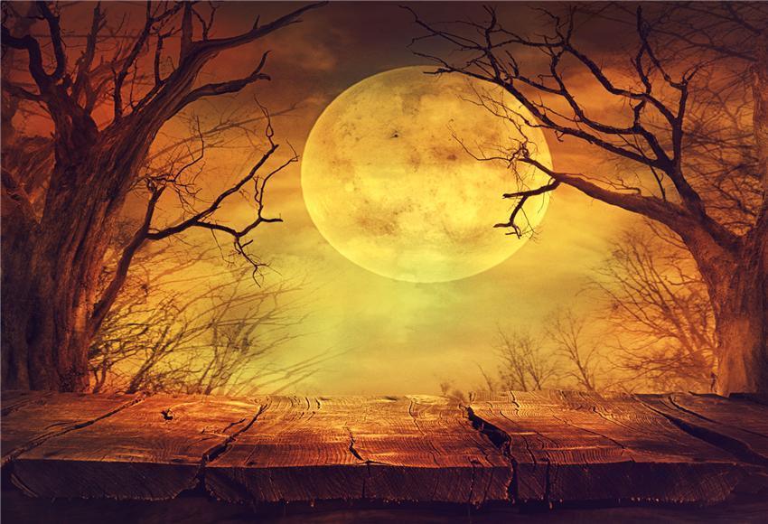 Brown Halloween Photo Backdrop for Party