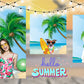Beach Digital Backdrop Palm tree Background Summer for Photography KE22154