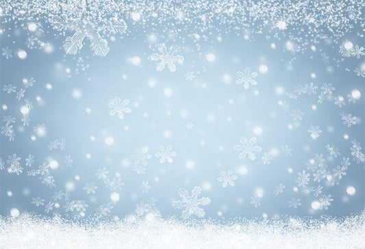 Winter Snowflake Christmas Photography Backdrops for Picture