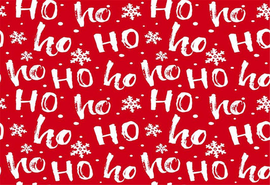 Snowflake Red HO Christmas Photography Backdrops
