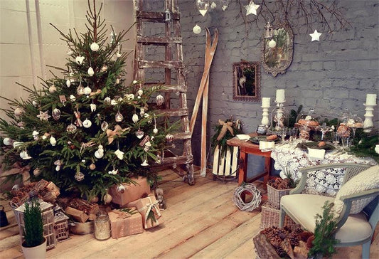 Vintage Christmas Photo Studio Backdrops for Photography