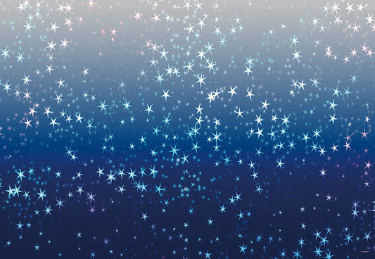 Blue Sliver Stars Backdrops for Photos