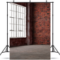 Empty Industrial Factory Old Brick Wall Photography Backdrop SBH0308