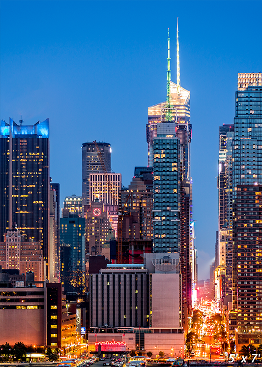 New York Skyline Panorama Photography Backdrop SBH0312