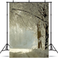 Winter Rural Road Frozen Trees Photography Backdrop SBH0352