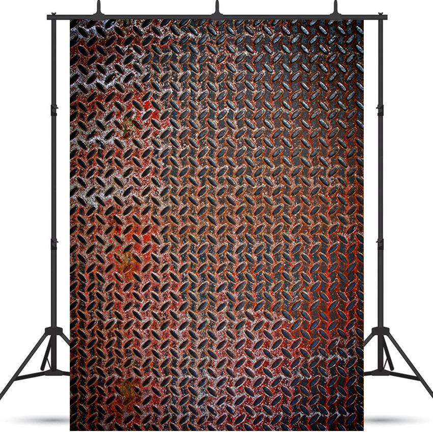 Rusty Metal Plate Texture Fabric  Photography Backdrop SBH0423