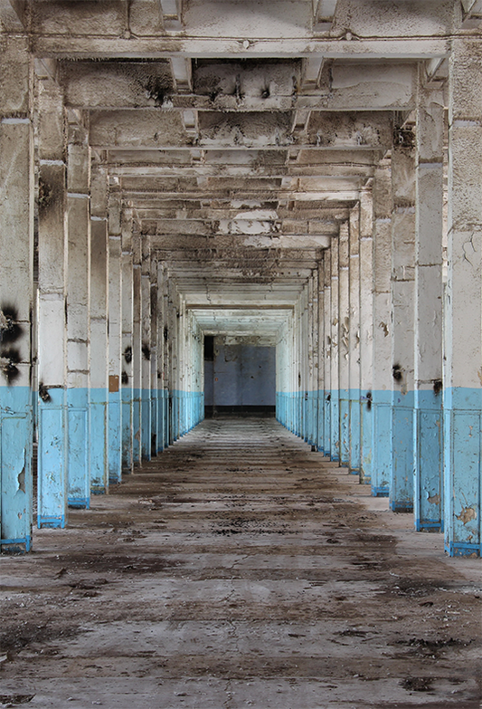 Abandoned Factory Hall Photography Backdrop SBH0198
