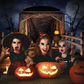 Halloween Skull Chalet Studio Background for Halloween Party SBH0640