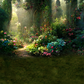 Secret Fairytale Garden Background Backdrop SBH0469