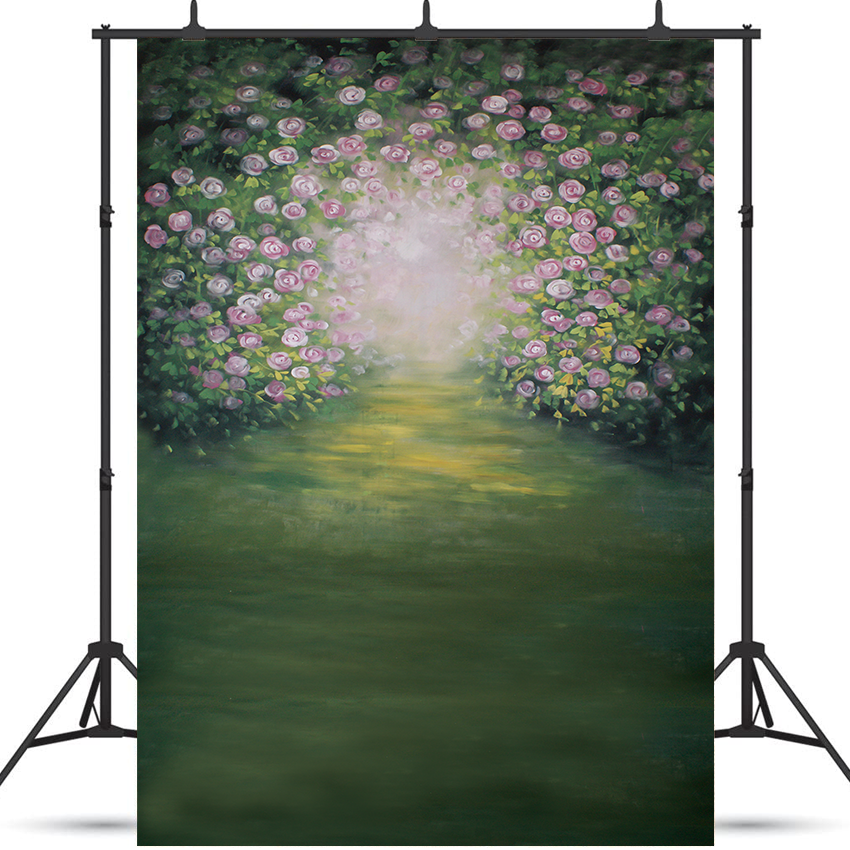 Blurry Flowers Artistic Backdrop for Photography SBH0473