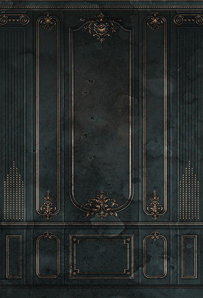 Vintage Green Interior Wall  Backdrop for Photo SBH0493