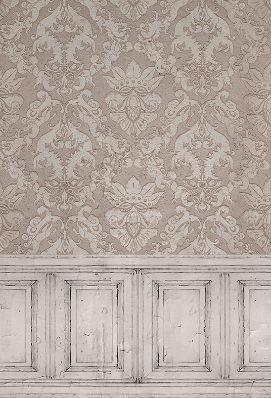 Retro Pink Floral Pattern Fabric Backdrop SBH0500