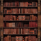 Library Antique Bookcase Fabric Backdrop SBH0529