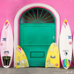 Summer Front Door Surfing Boards Background SBH0533