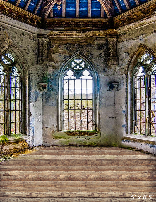 Abandoned Castle Backdrop Background for Photo SBH0555