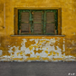 Yellow Old And Worn House Photography Backdrop SBH0568