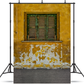 Yellow Old And Worn House Photography Backdrop SBH0568