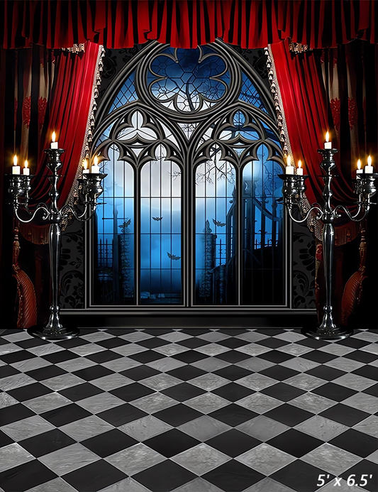 Vampire Themed Halloween Backdrop for Photoshoot SBH0605