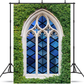 Stained Glass Windows Ivy Wall Church Backdrop SBH0609