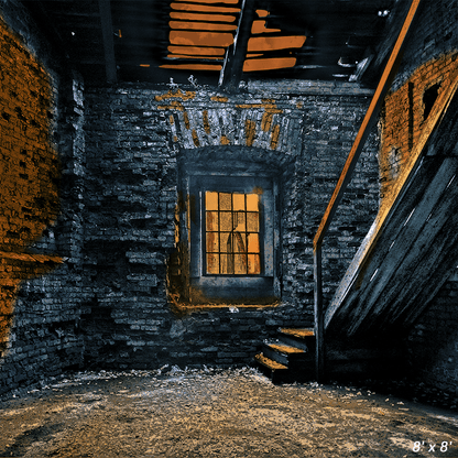 Warehouse Corrosion Stone Photo Halloween Background SBH0612