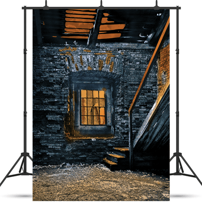 Warehouse Corrosion Stone Photo Halloween Background SBH0612