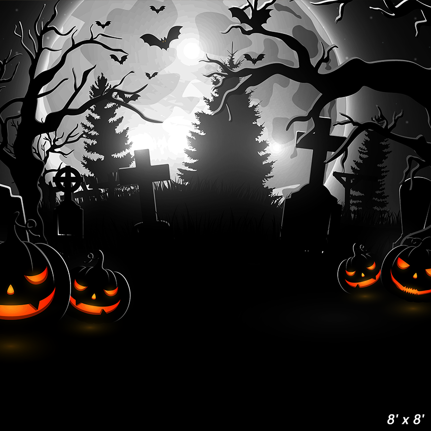 Scary Halloween Night Background Backdrop for Photo SBH0628