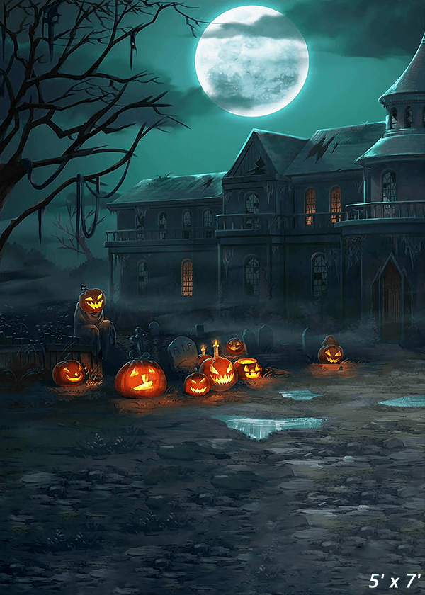 Halloween backdrop online