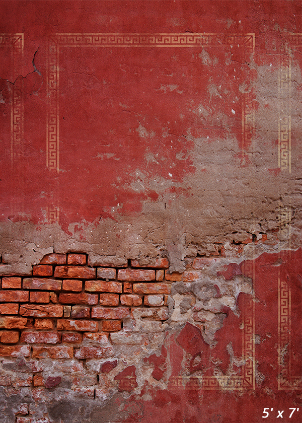 Cracked Concrete Brick Wall Background Backdrop SBH0643