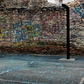 Urban Street Basketball Court and Hoop Background SBH0653