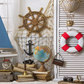 Summer Sailing Seashells Sailor Photography Background SBH0658