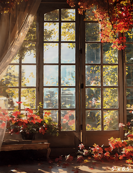 Autumn Wall Flower Backdrop Portrait Photography Photo Studio Prop SBH0684